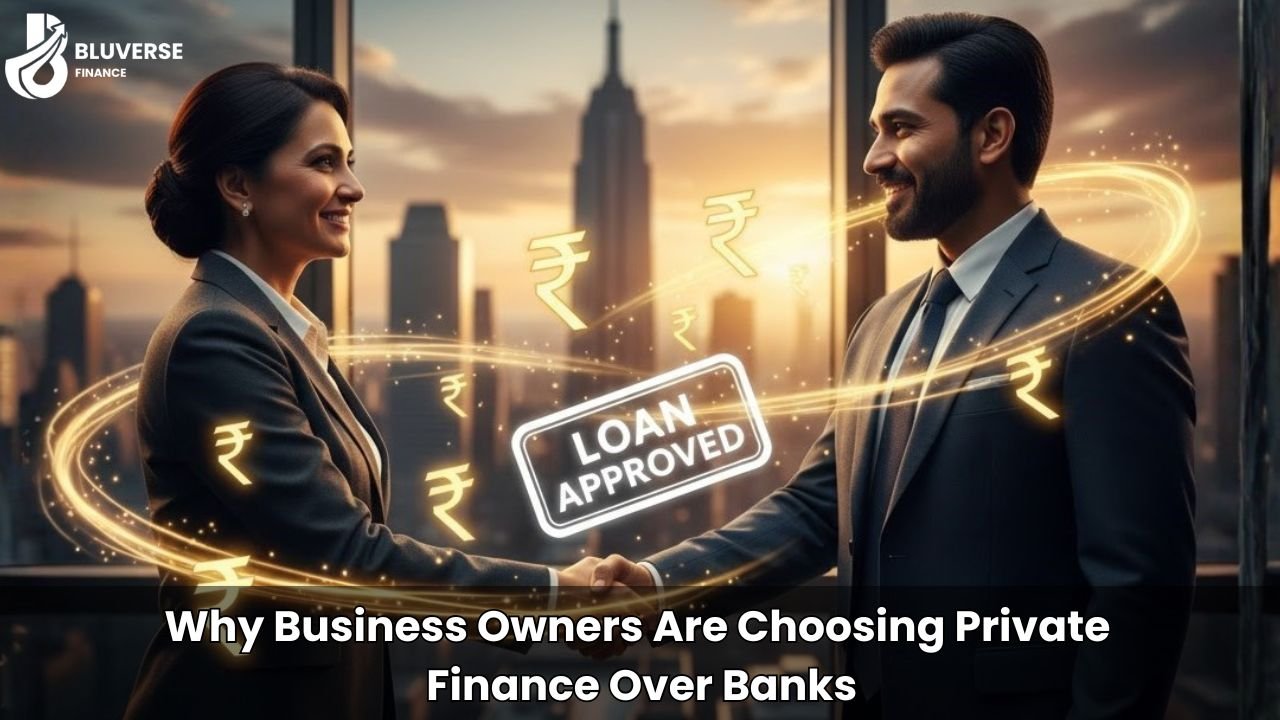 Team meeting at Bluverse Finance office discussing financial strategies